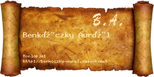 Benkóczky Aurél névjegykártya
